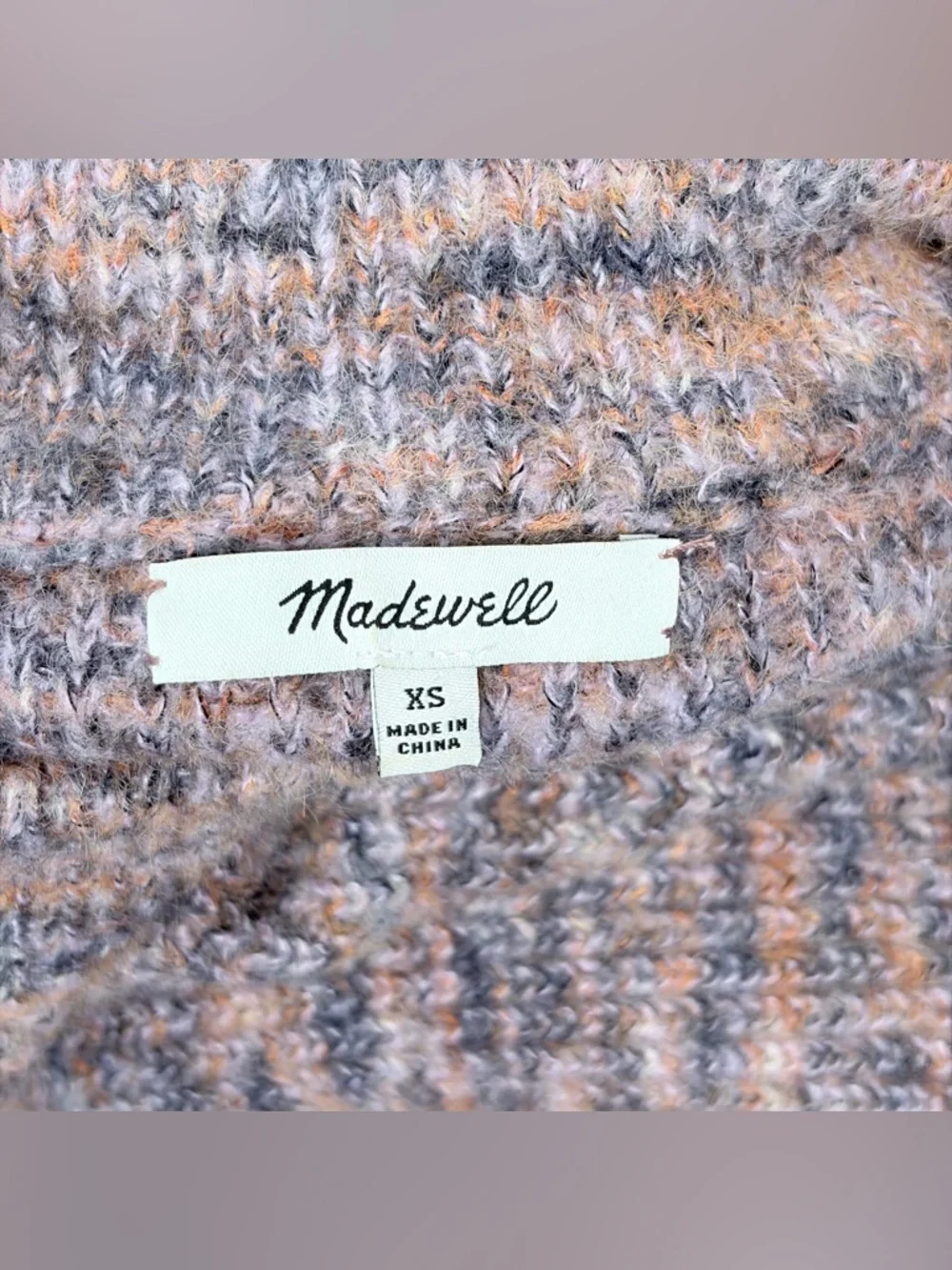 Madewell Space Dyed Wool Blend Pullover‎ Sweater